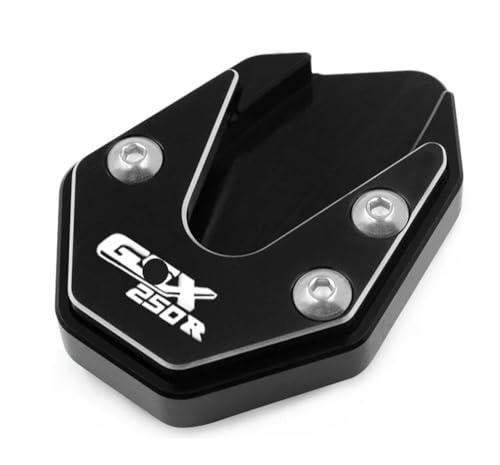 Für SUZUKI GW250 GSX250R DL250 2020-2023. Motorrad-Ständer-Stützplatte, Fuß-Seitenständer, Vergrößerungs-Verlängerungspad(For Black)