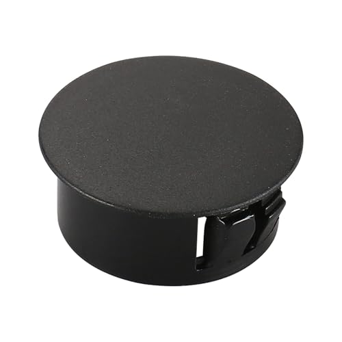 Image of Baomain 25-Pack Plastic Hole Plugs Black 7 /8 inch (22mm) Locking Hole Plugs HP-22 Snap-in Panel Covers for Furniture, Cabinets & Automotive