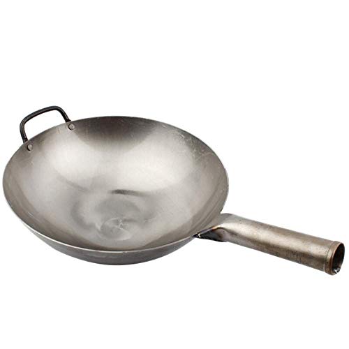 CTCOIJRN Edelstahl-Wok 32, 45 cm, antihaftbeschichtet, Gasherd, Induktionsherd, Universalgriffe, 32 cm 4 CTCOIJRN Edelstahl-Wok 32, 45 cm, antihaftbeschichtet, Gasherd, Induktionsherd, Universalgriffe, 32 cm