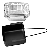 Gcostar Replacement Universal Grill Drip Pan Kit with 15 Foil Liners – Grease Catcher Cup for Easy Cleanup | Fits Nexgrill 720-0830H, 720-0888N, 720-0925P & Cuisinart CGG-7400 / CGG-8500 Grills