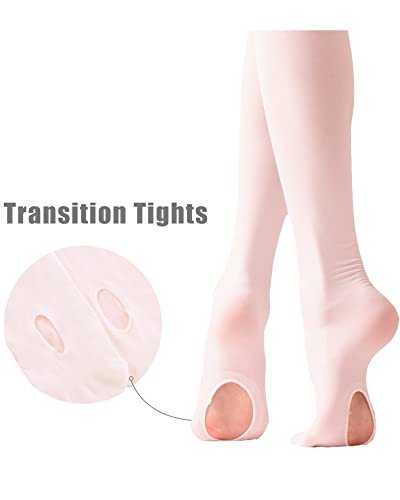 Image of Stelle Girls Women Ballet Dance Convertible Tights Ultra Soft Pro Transition Tights