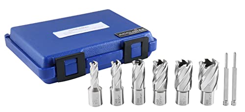 Accusize Industrial Tools HCS1-0000 Hss Professional Annular Cutter Set 1'' Cutting Depth thumb #2