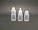 50 Pcs Empty Plastic Squeezable Dropper Bottle with Plug Refillable Portable Eye Liquid Container with Screw Cap (5 ml)