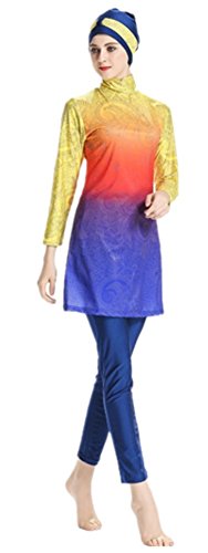 KXCFCYS Modest Swimwear Long Sleeve Swimsuit Bathing Suit Beachwear Costume