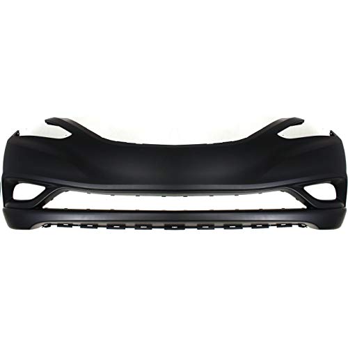 FitParts Compatible With Front Bumper Cover 2011-2013 Hyundai Sonata GLS GL Limited SE 2.0T Sedan 11-13. New, Primed and Ready for Paint. With Fog Light Holes. HY1000183 865113Q000 2012