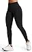 JOYSPELS Sport Leggings Damen Scrunch Butt, Sporthose Damen Lang Blickdicht Po Push Up Seamless Leggins Tights Schwarz S