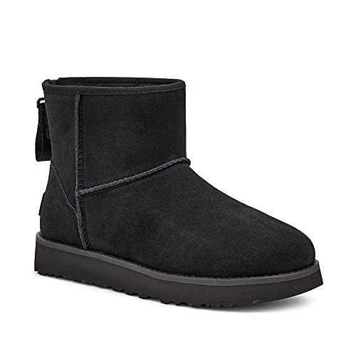 UGG Classic Mini Logo Zip 1122671-BLK, Womens Winter Boots,Boots, Black, 41...