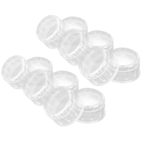 Luxshiny 20 Tapas de Plástico Transparentes Reutilizables para Coctelera, a Prueba de Salpicaduras, para Vaso Agitador de 20 Piezas, Accesorios para Preparar Té Leche, Limón y Cócteles,