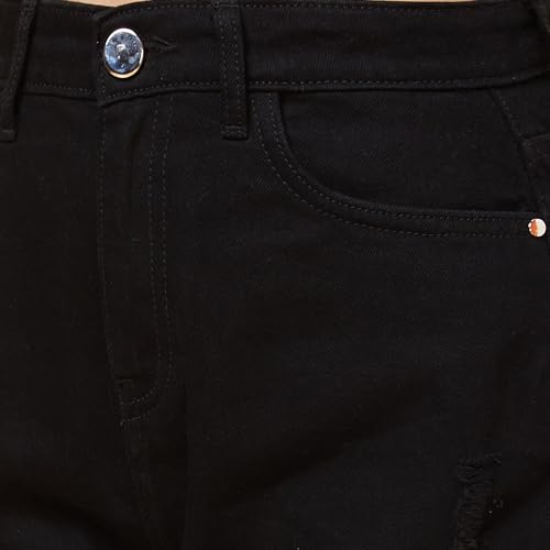 Image of Globus Women White Regular Fit Denim Shorts-3633776001