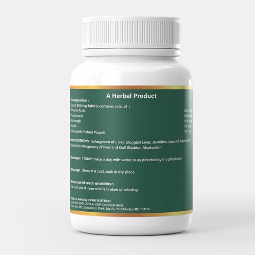 Dr.Satnam's Arogyam Ayurveda Fatty Liver Tablets (60 Tablets)