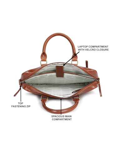 Image of TEAKWOOD LEATHERS Unisex Tan Solid Leather Bag