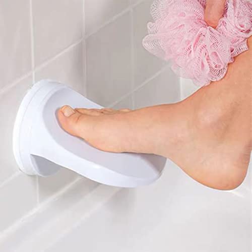 Reposapiés para ducha antideslizante de plástico blanco miniatura 6
