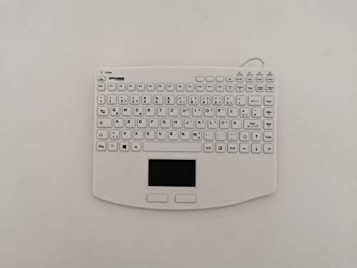 Image of AccuMed 540 V2 GERMAN - USB Mini Sealed IP67 Antibacterial Medical/Clinical Keyboard with Touchpad