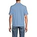 Lands' End Mens SS Performance Pique Polo Oasis Blue Regular Large