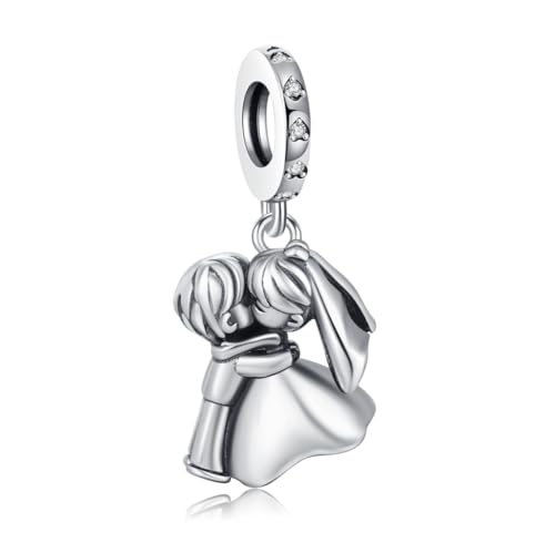 Wedding Gifts - Charm for Bracelets&Necklace Gifts - Wedding Gift for Couples 2025, Bride, Future Mr and Mrs - Bridal Shower Bride Charm Gift Ideas for Her, Married Couple, Newlywed - Charm for Pandora Bracelets 2025 - Main Image