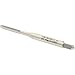 Hertel Straight Flute Tap, M2.5x0.45 Metric Coarse, 3 Flute, Plug Chamfer, 6H Class of Fit, High-Speed Steel, Bright/Uncoated Finish, 1-13/16