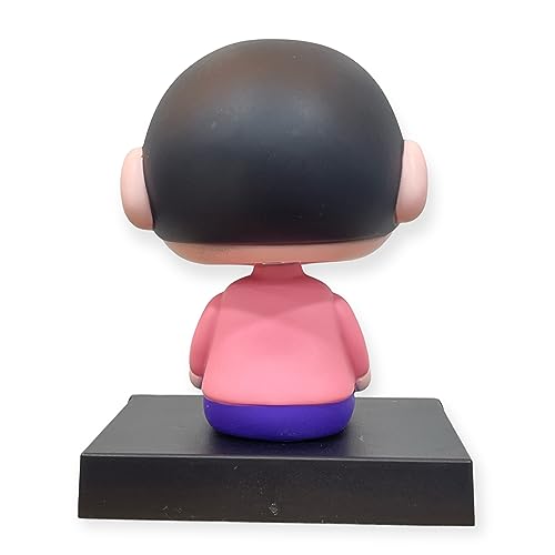 Image of AUGEN Super Hero Shin- chan 5 Action Figure Limited Edition Bobblehead with Mobile Holder for Car Dashboard, Office Desk & Study Table (Pack of 1)