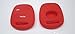Cover Guscio Chiave Compatibile Con Toyota Silicone 2 Tasti Portachiavi Custodia Morbido Protezione Telecomando Auto 3 COLORI di qualità (rosso)