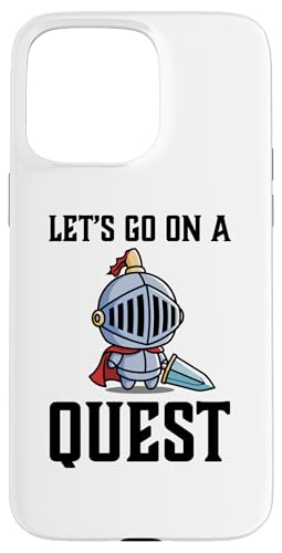 RPG �Q�[�}�[ Let's Go On A Quest Knight Warrior Player �X�}�z�P�[�X iPhone 15 Pro Max �p
