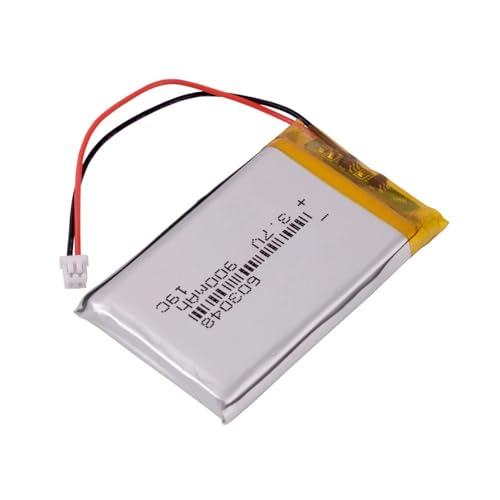 Batería 603048 recargable de 3.7V y 900 mAh con clavija 1.25 2P ideal para reparar auriculares y mandos