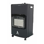 HEATSURE New Gas Heater | Butane Gas Home Heater | Indoor | Portable Winter Heater | Office Home Elderly Heater | Comes With Regulator And Hose | 4.2Kw Anti Tilt With Adjustable Settings | On Wheels
