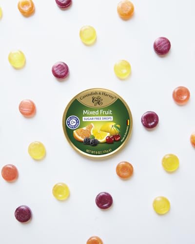 Cavendish & Harvey Sugar Free Mixed Fruit Drops, 175g