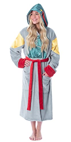 INTIMO Star Wars Adult Boba Fett Bounty Hunter Fleece Robe Bathrobe For Men Women2