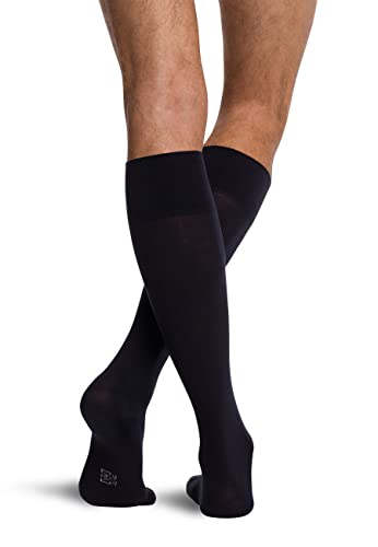 Wolford Men's Cotton Velvet Knee Highs Soft Matte Finish Elastic Band Seamless Warm Breathable Fit2