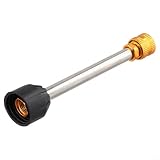 Irrigatore per irrigazione da giardino ad alta pressione in acciaio inox, con connessione filettata sicura, costruzione di lunga durata per una pulizia efficiente e un uso esterno sicuro, 16,3 cm