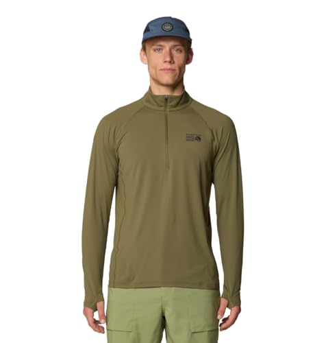 Amazon.com: Mountain Hardwear Men's Crater Lake 1/2 Zip, Combat