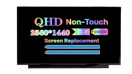 Image of 17.3 inch QHD 165HZ Screen Replacement NE173QHM-NY1 NE173QHM-NY2 DRA0 NE173QHM-NY3 BOE0977 BOE099D 18010-17350500 Laptop Computer LCD LED Display Panel (2560 * 1440 40 Pins Non-Touch)