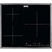 Zanussi ZITN633X Placa inducción, 3 zonas, Temporizador, Calentamiento automático, Avisador de minutos, Bloqueo seguridad, Avisador acústico, Control táctil, Con Marco, Negro, 60 cm