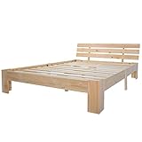 Bettrahmen mit glattem natur holz Finish.Flat Package beinhaltet: Bettrahmen + Anweisungen + Schrauben und Werkzeuge.1-5 tage geliefert.