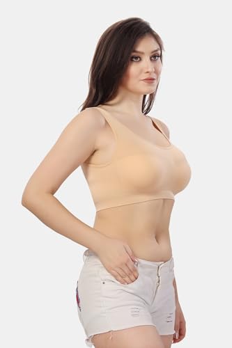 Image of Fabme Women's Seamless Skin Non Padded Full Coverage Bra