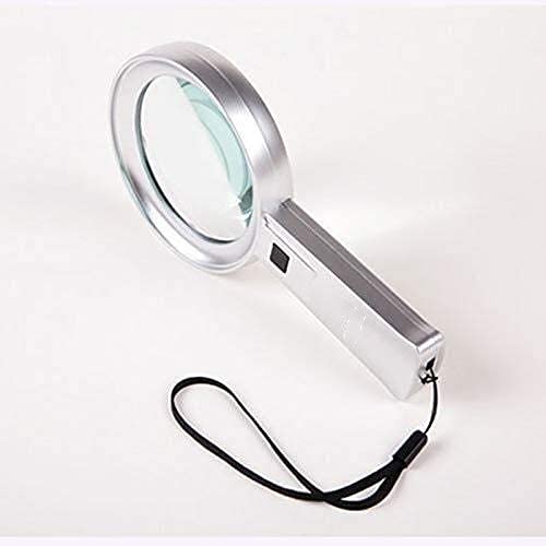 Loupe de lecture portable 10X LED pour basse vision seniors et enfants