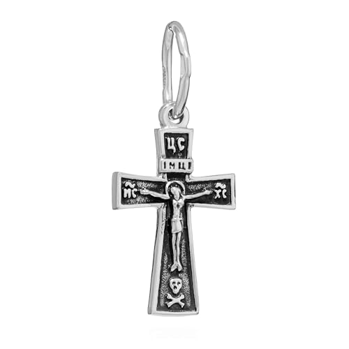 Crucifix en argent 925 NKlaus : pendentif ciselé et élégance divine