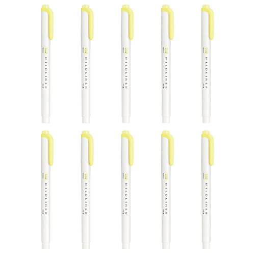 Zebra Mildliner WKT7 MSY surligneurs jaune sorbet pack de 10 feutres doux
