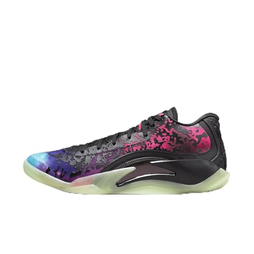 Jordan Zion 3 Men's Shoes (DR0675-006, Black/Vivid Purple/Barely Volt/Solar Red) Size 11.5