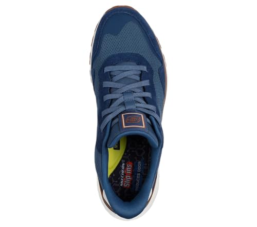Skechers Homme Slade Ultra Mercer Slip-In ENTRAINEUSE, Blue Leather / Mesh, 42 EU