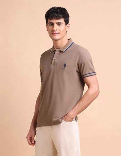 Image of U.S. POLO ASSN. Men Cotton Slim Fit Polo Shirt