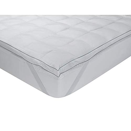 Topper de plumas 90x190 sobrecolchón transpirable extrasuave de 5 cm grosor 4