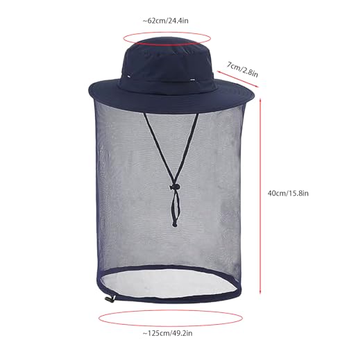 Sombrero para apicultor con velo y red protectora para la cara para exteriores NICEYST miniatura 2