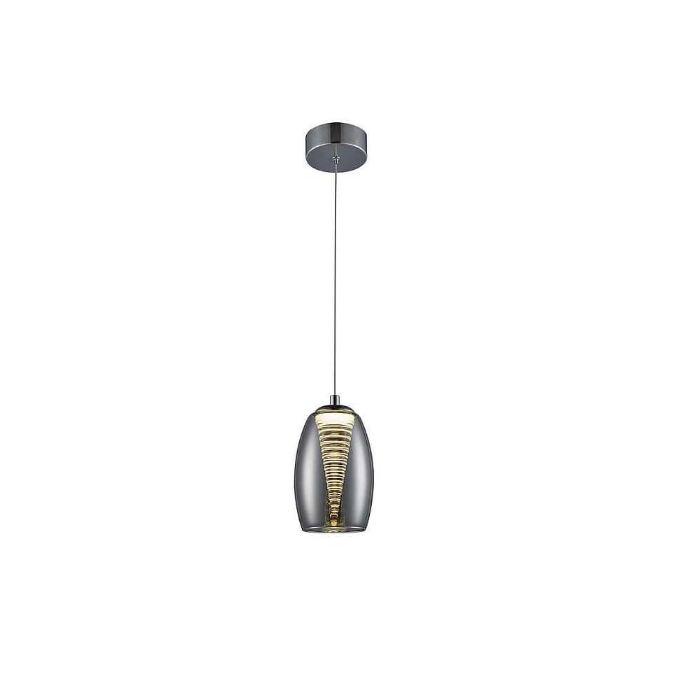 Akunadecor - Lampara Colgante Modelo Nebula Led Cromo-cristal