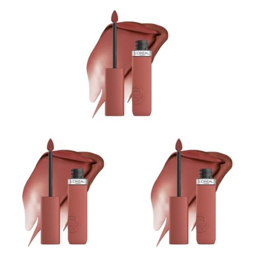 Image of L'Oreal Paris Infallible Matte Resistance Lipstick, 635 Worth It Medium (Pack of 3)