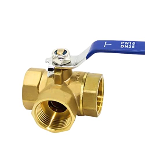 Válvula de bola de 3 vías DN25: control multiposición total de agua y vapor