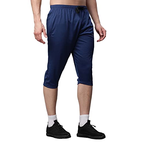 Image of Mack Jonney Dryfit Lycra Solid Capri for Men-Dryfit Lycra D13 01-P