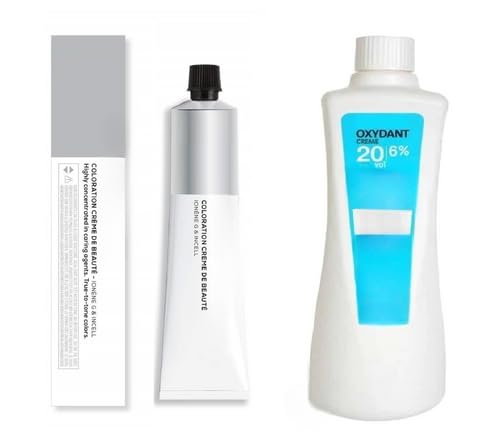 Professional Hair Color Cream No.4 Brown | Ammonia-Free & Salon-Quality | 100% Grey Coverage | Natural Shine | With 0XY+DANT 20 Vol Developer – 495ml | Long-Lasting & Safe Formula | Dr.Flora™