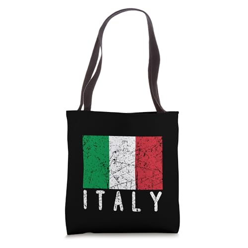 Bolso tote con bandera italiana desgastada para hombre, mujer y niños miniatura 1