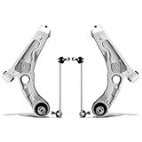 POWERGEAR Control Arms, 4Pcs Suspension Steering Kit Front Lower Control Arm With Ball Joint Sway Bar Links Compatible With 2014-2018 Jeep Cherokee