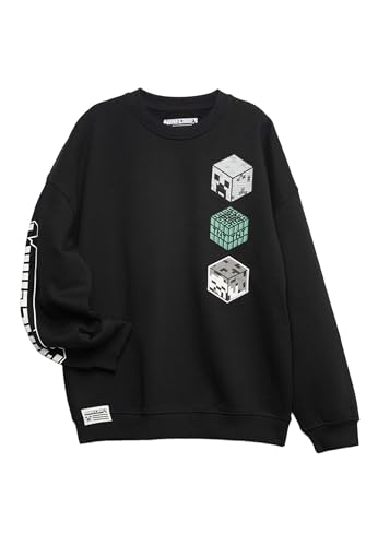 Marks & Spencer Sudadera de algodón de Minecraft™ (6-16 años) Carbón Niños 6-7 años